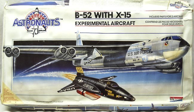 Monogram 1/72 B-52 with X-15 - Young Astronauts Issue, 5907 plastic model kit